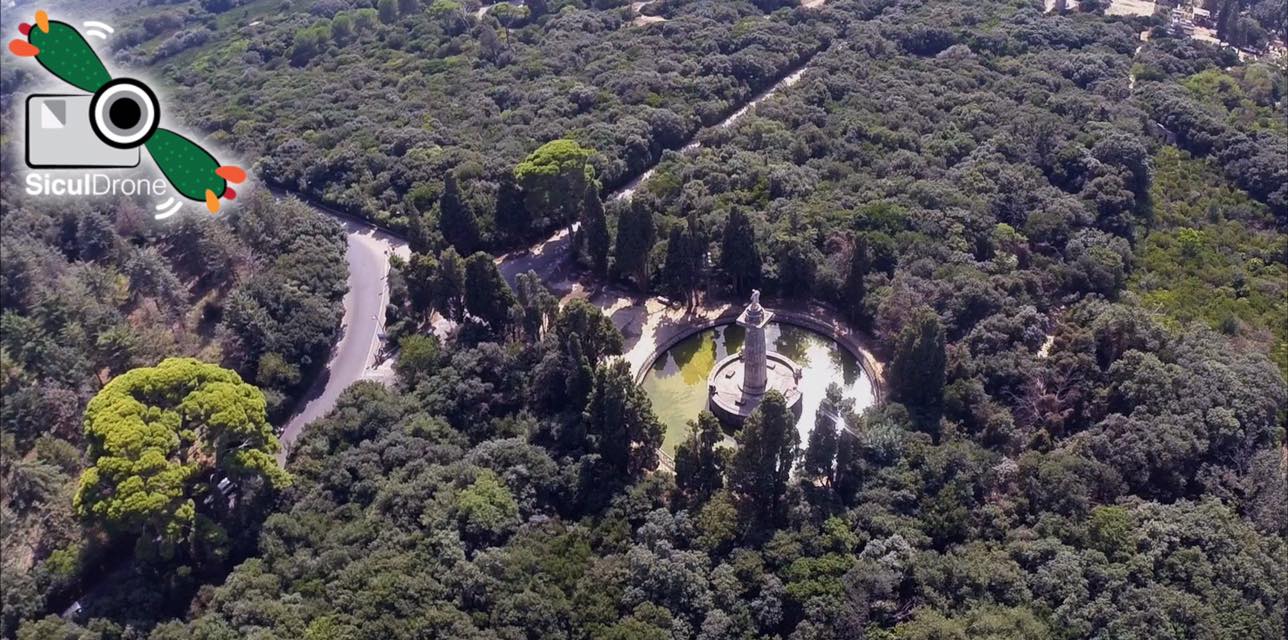 Parco della Favorita a Palermo ripreso dal team di Siculdrone - Bagliori di Sicilia